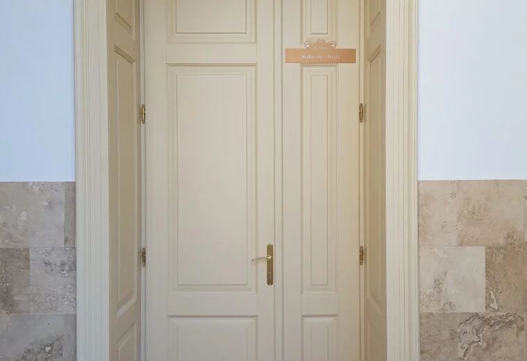 Porte d’entrée en bois Classique blanc