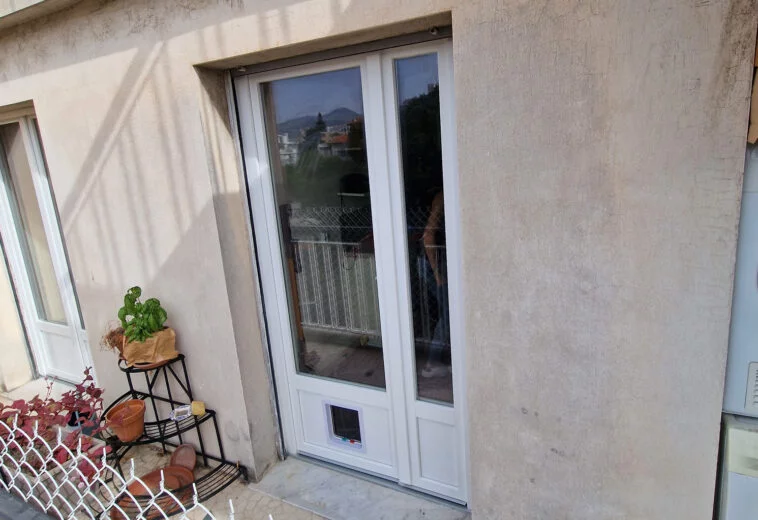 Porte de balcon en verre